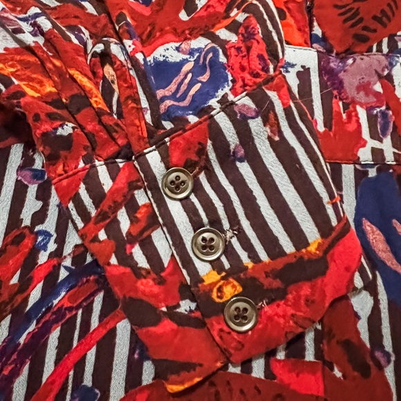 Free People Audrey Long Sleeve V-neck Romper Size 6 - Picture 5 of 7